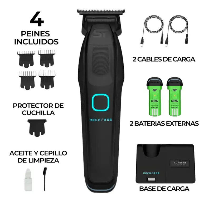 Trimmer Profesional Supreme Trimmer ST777 | Patillera Perfiladora 8000 RPM