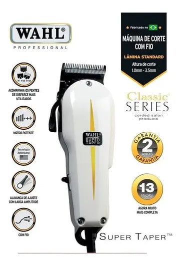 Máquina Cortadora de Pelo Wahl Super Taper Profesional 220V
