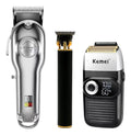 Combo Profesional Kemei 3 en 1: Clipper KM-1986 + Trimmer KM-1971 + Shaver KM-2026