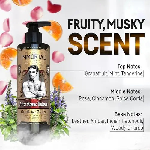 After Shave Bálsamo Immortal NYC One Million Dollars - Hidratante Profesional 500ml