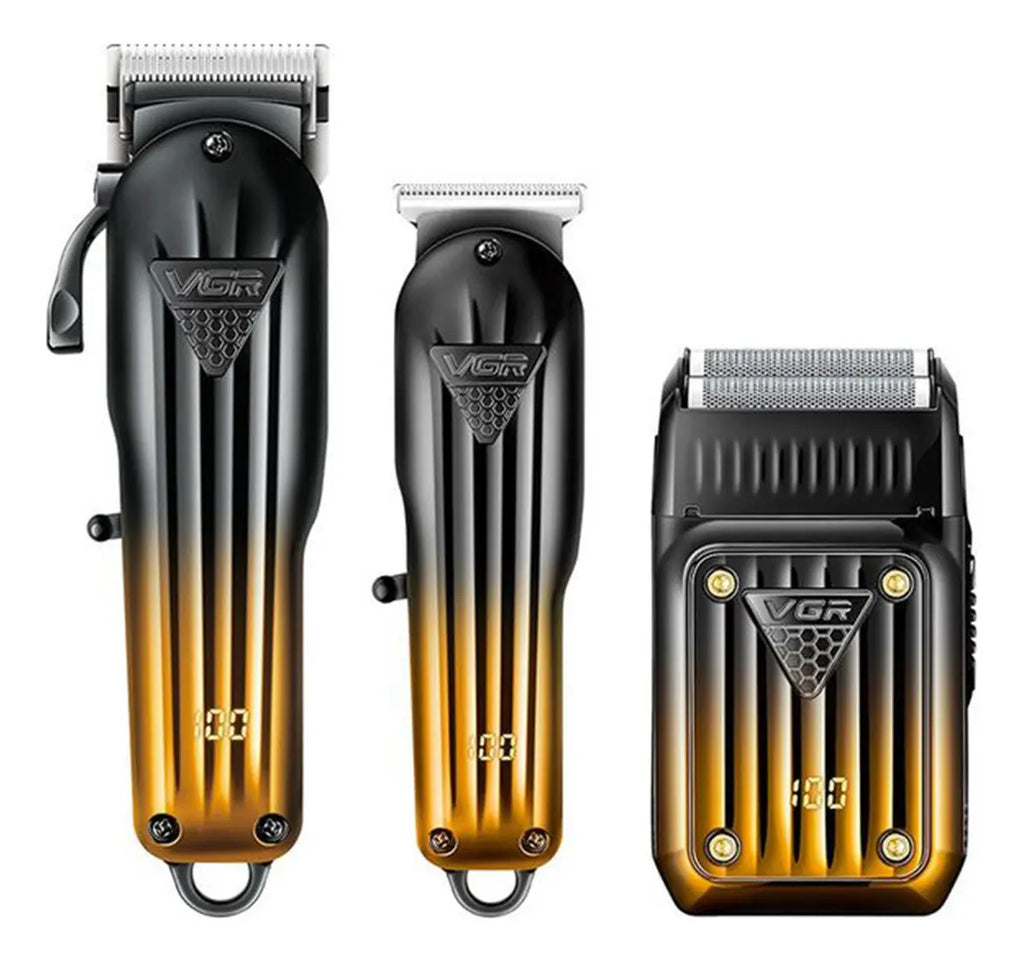 Kit VGR V-644 3 en 1 Clipper + Trimmer + Shaver Profesional