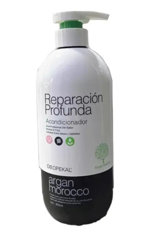 Acondicionador Argan Morocco 800ml - Reparación Profunda Profesional
