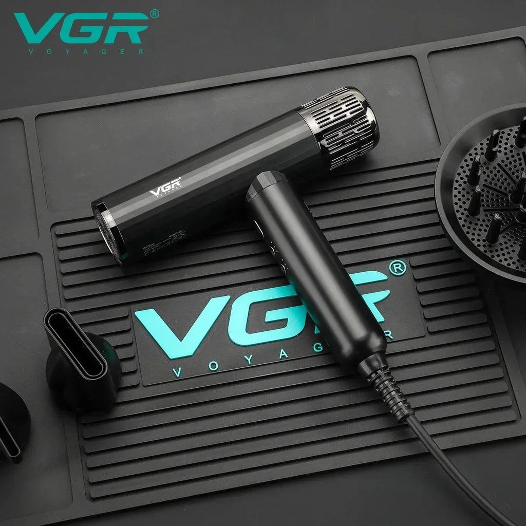 Secador de Pelo Profesional VGR V-427 Iónico Motor BLDC + Difusor y Boquillas