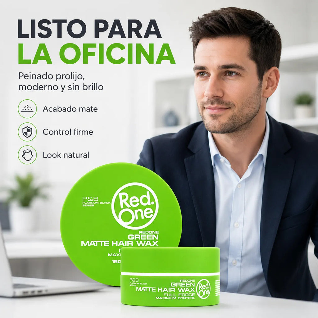 Cera Capilar Red One Green Matte Fijación Firme 150ml