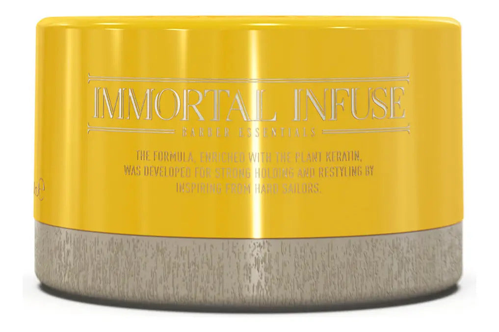 Pomada Immortal NYC Captain Black - Fijación Fuerte y Brillo Medio 150ml