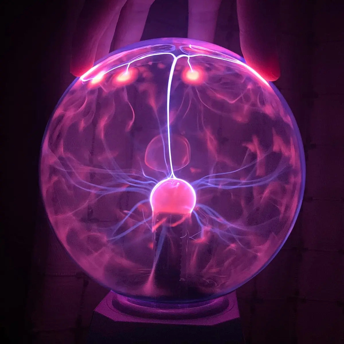 Lámpara Retro de Plasma Mediana - Esfera de Luz Interactiva Decorativa