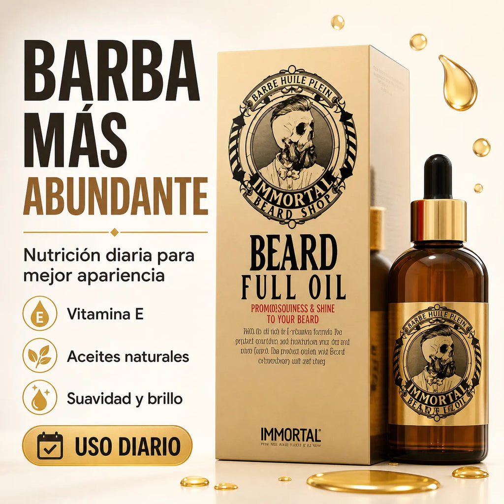 Aceite  Barba Immortal Nyc Nutre Y Suaviza 50ml