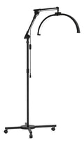 Lámpara LED Media Luna Profesional con Soporte para Celular y Base Móvil
