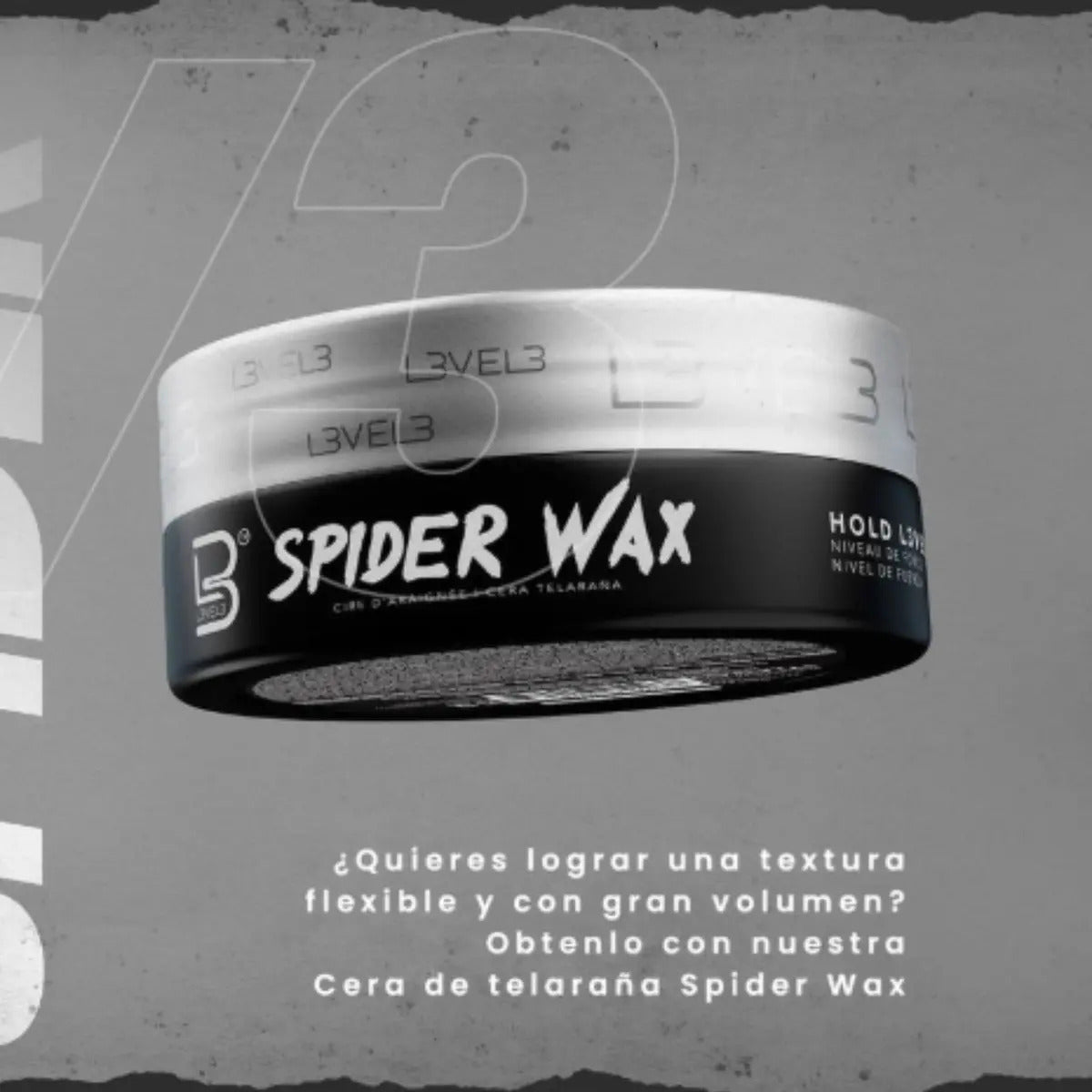 Cera Spider Wax Level 3 - Fijación Flexible y Textura Elástica con Brillo