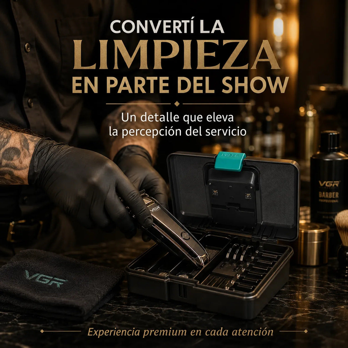 Esterilizador Y  Desinfección Uv Profesional De Barbería VGR