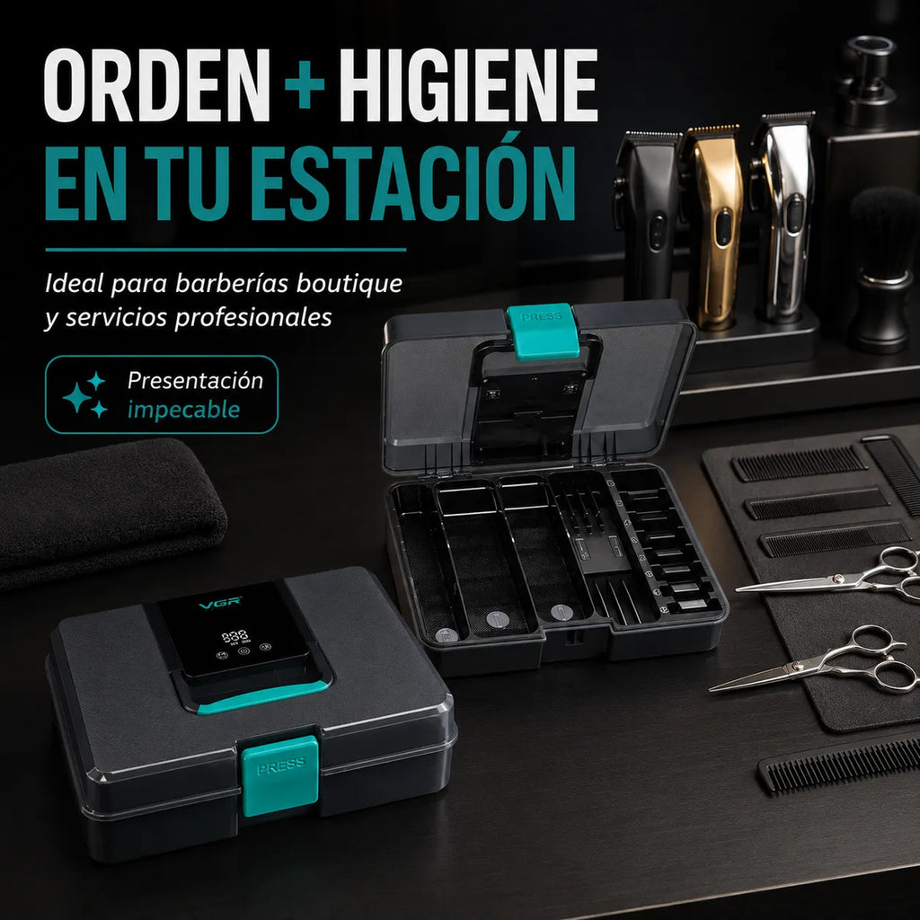 Esterilizador Y  Desinfección Uv Profesional De Barbería VGR