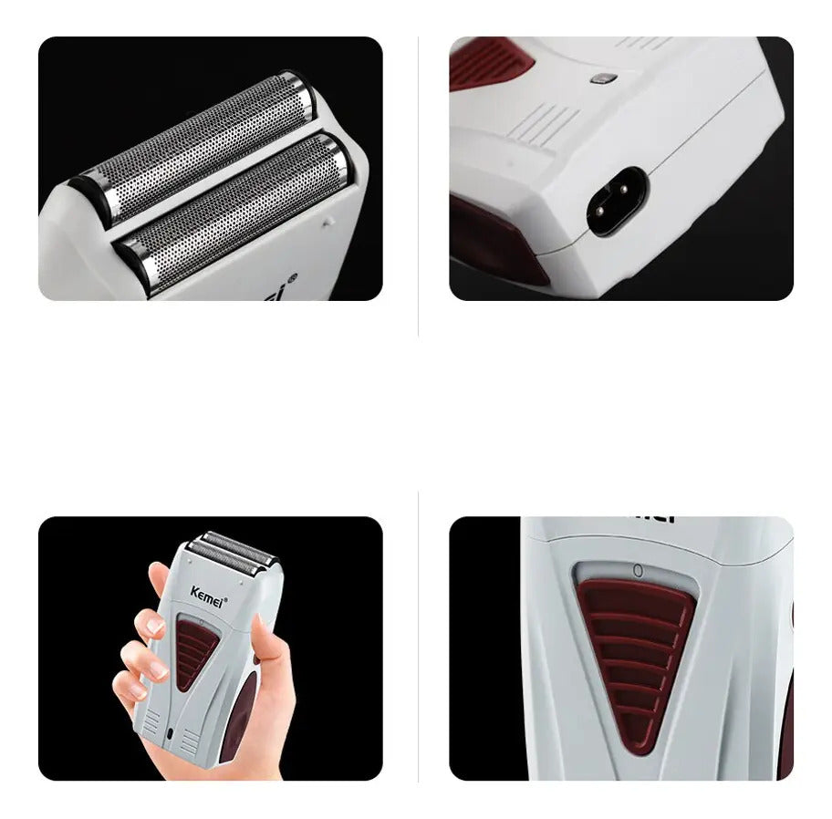 Pack Barbería Profesional Kemei: Trimmer KM-1753 + Máquina Rasuradora KM-3381