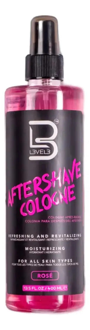 After Shave Colonia Level 3 Rose - Loción Post Afeitado Profesional 400ml