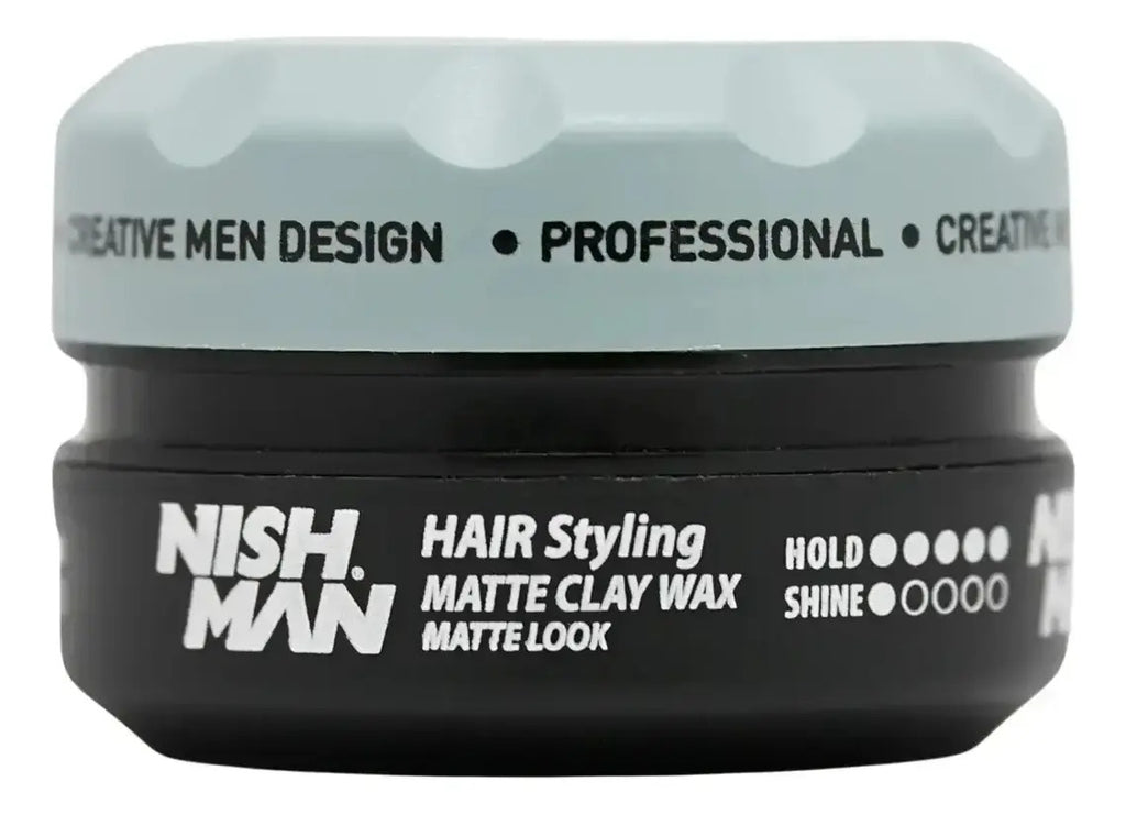 Cera Nishman M10 Matte Clay Wax 150ml - Arcilla de Fijación Fuerte y Acabado Natural