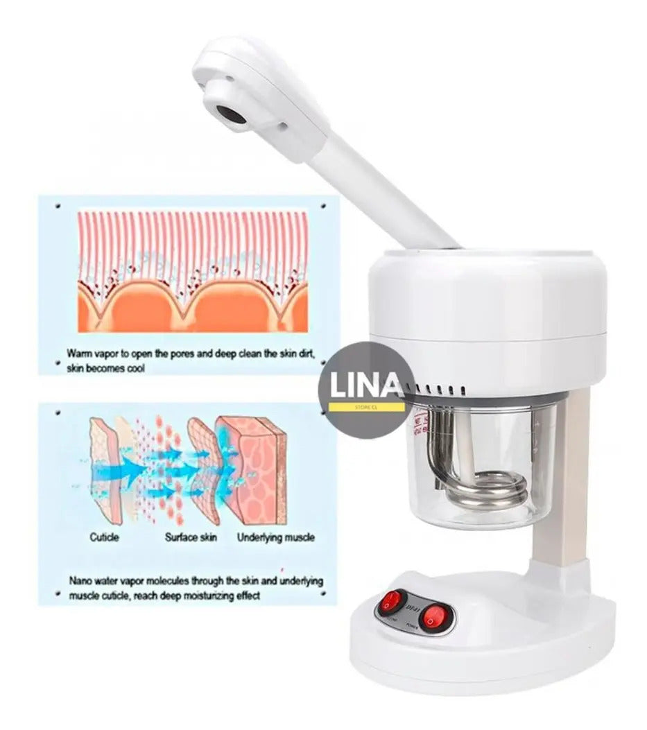 Vaporizador Facial Portátil de Ozono e Iones - Vaporizador Profesional para Barbería