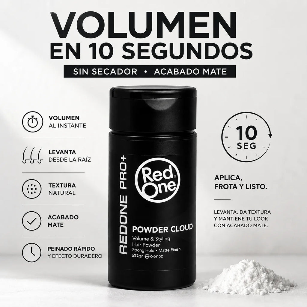 Polvo Texturizador  Cabello Hombre Acabado Mate 20g