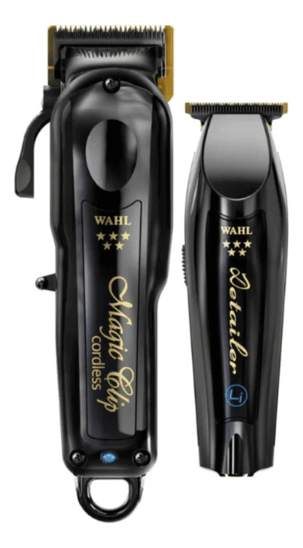 Combo Cortadora Pelo + Afeitadora Wahl Inalámbrica Magic Clip Cordless