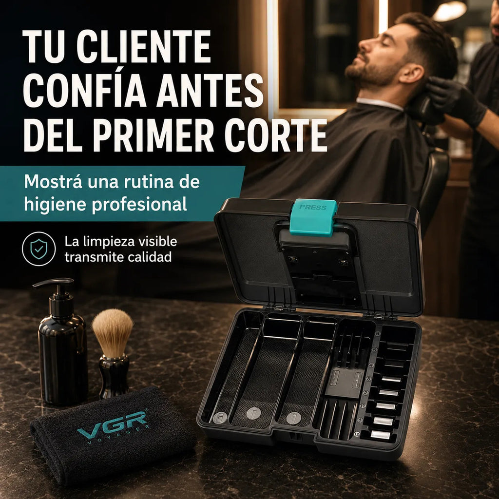 Esterilizador Y  Desinfección Uv Profesional De Barbería VGR