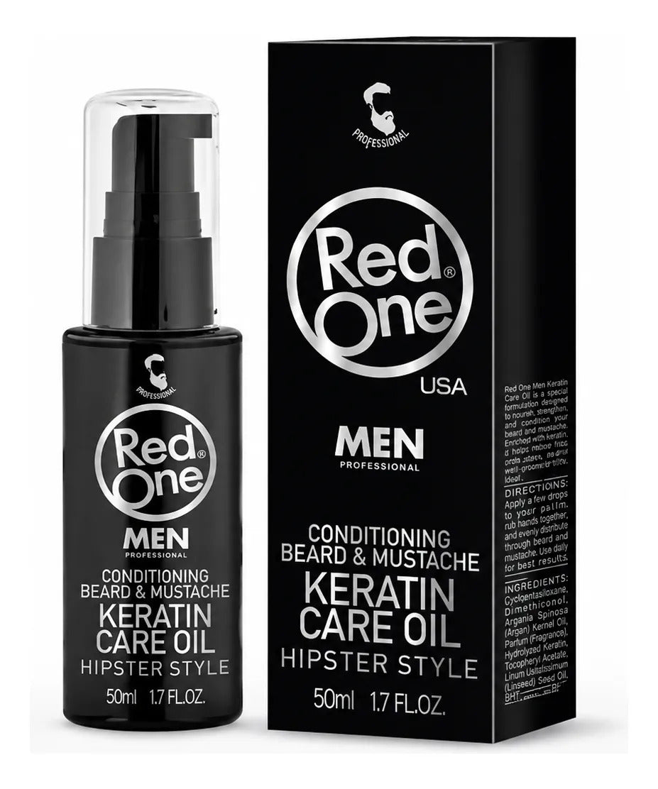 Aceite Para Barba Y Bigote Hidrata Barba Seca Red One 50ml