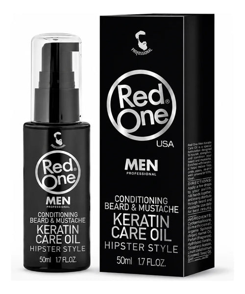 Aceite Para Barba Y Bigote Hidrata Barba Seca Red One 50ml