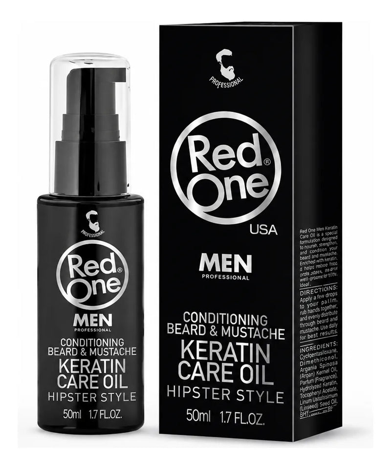 Aceite Para Barba Y Bigote Hidrata Barba Seca Red One 50ml