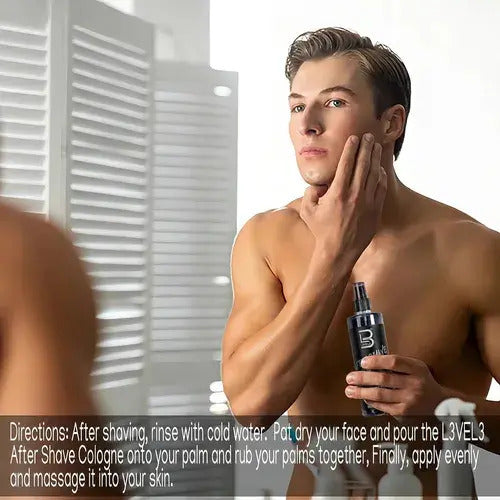 After Shave Colonia Level 3 Fresh Verde - Loción Post Afeitado Profesional 400ml