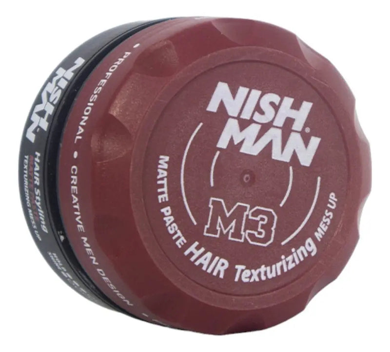 Cera Nishman M3 Matte Paste 100ml - Texturizante de Fijación Fuerte y Acabado Mate