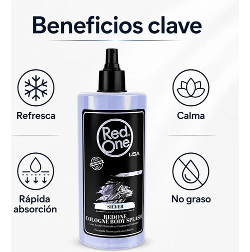 After Shave Ligero Rápida Absorción Red One Silver 400 Ml