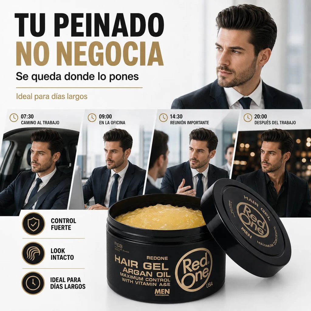 Hair Gel Fijador Red One Argan - 400 Ml