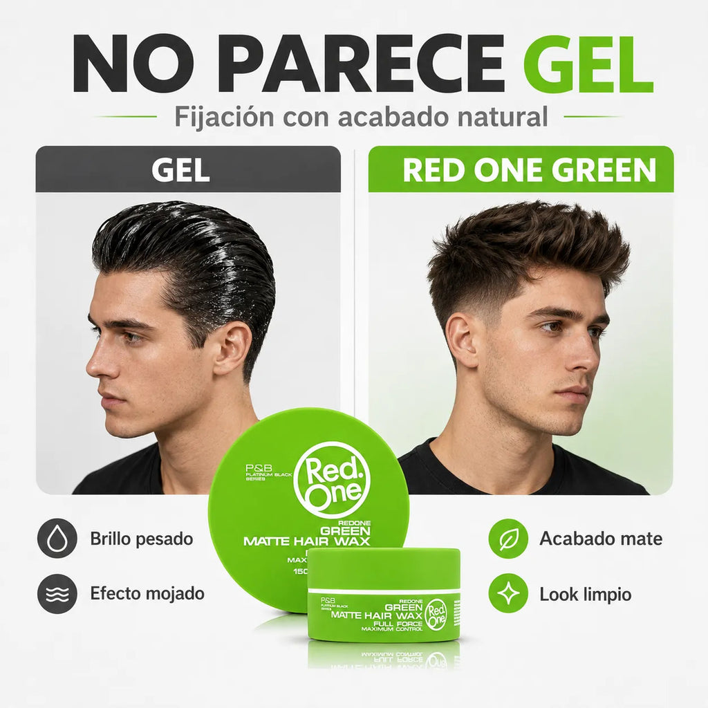 Cera Capilar Red One Green Matte Fijación Firme 150ml