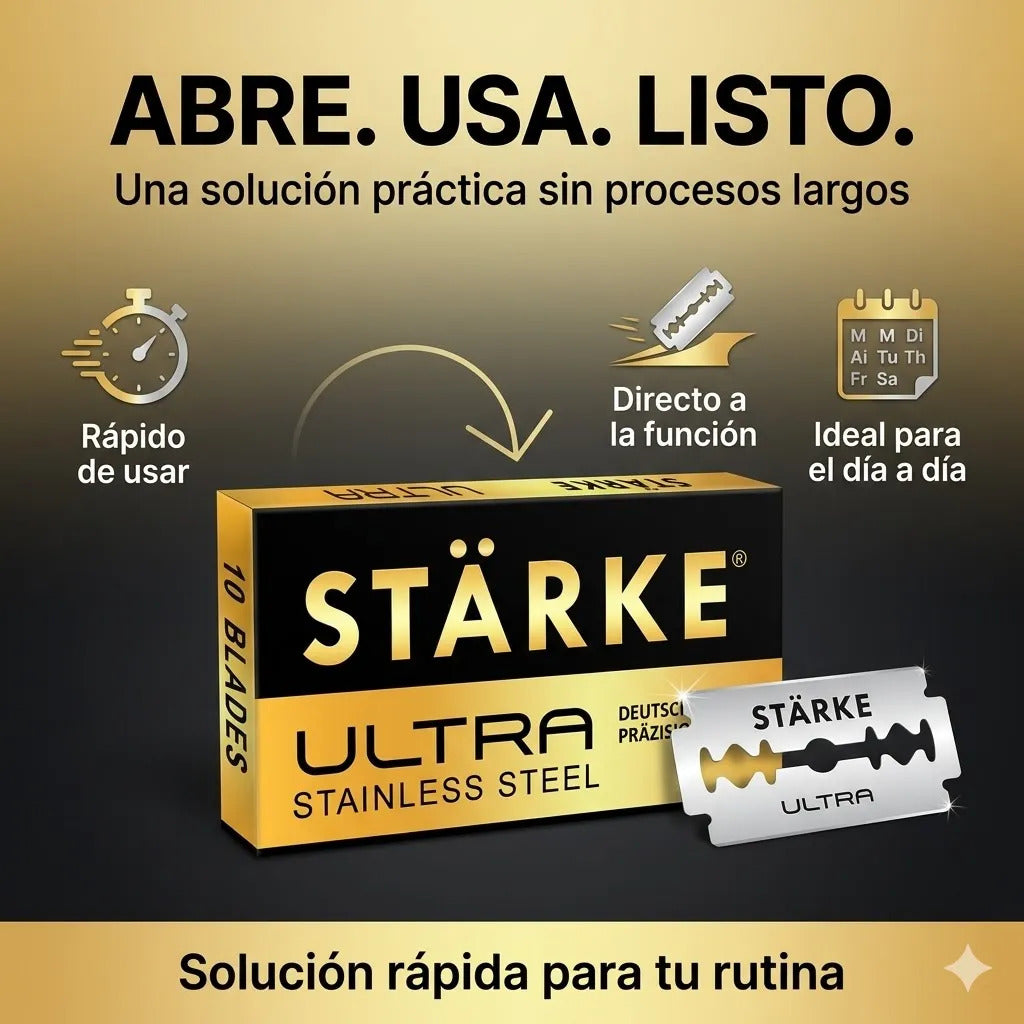 Hojillas De Afeitar Starke Ultra Cuchillas 100pcs Navajas