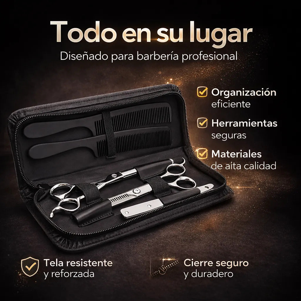 Estuche Para Tijeras De Peluquería Organizador Con Cierre Obopekal