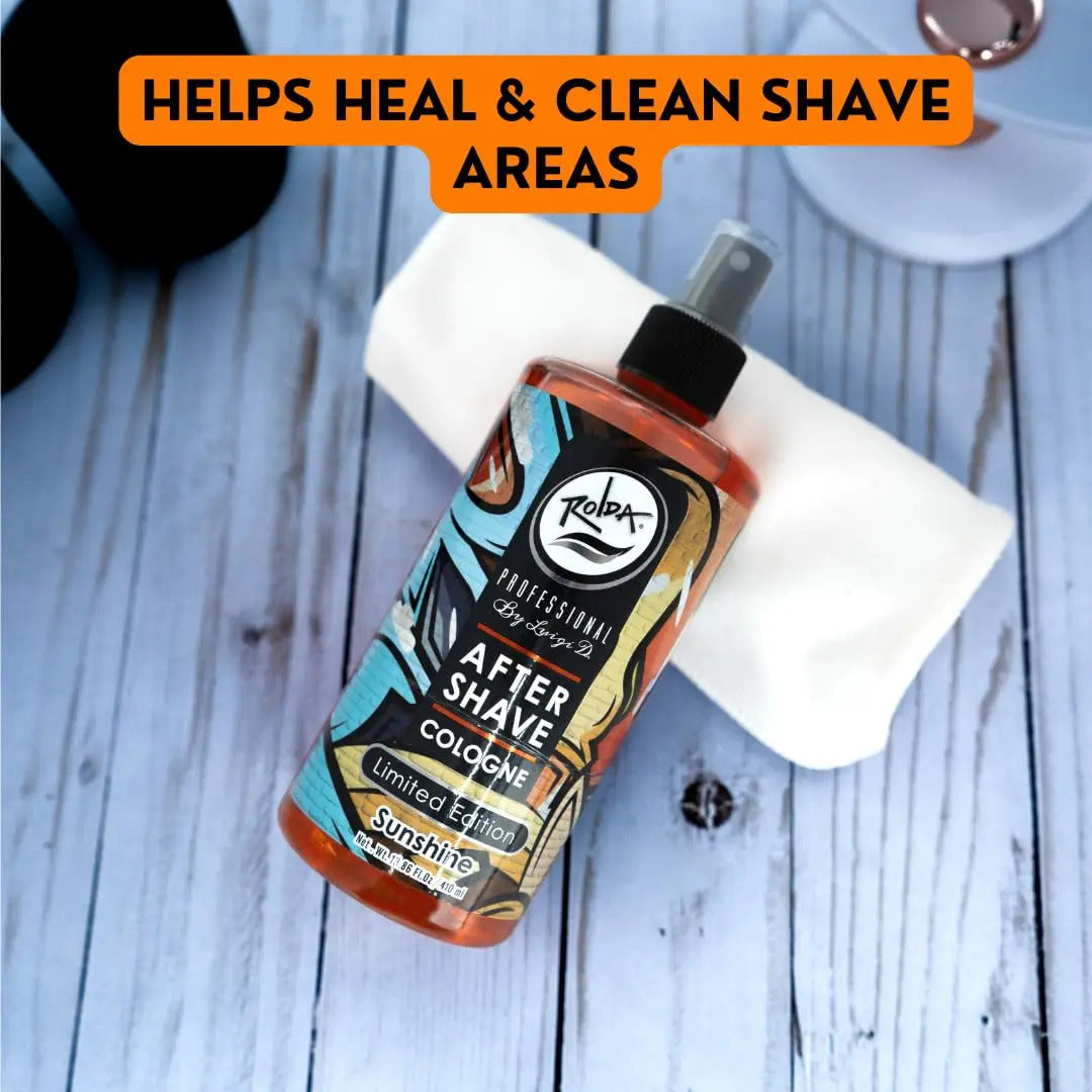 After Shave Colonia Rolda Sunshine - Loción Post Afeitado Cítrica 410ml