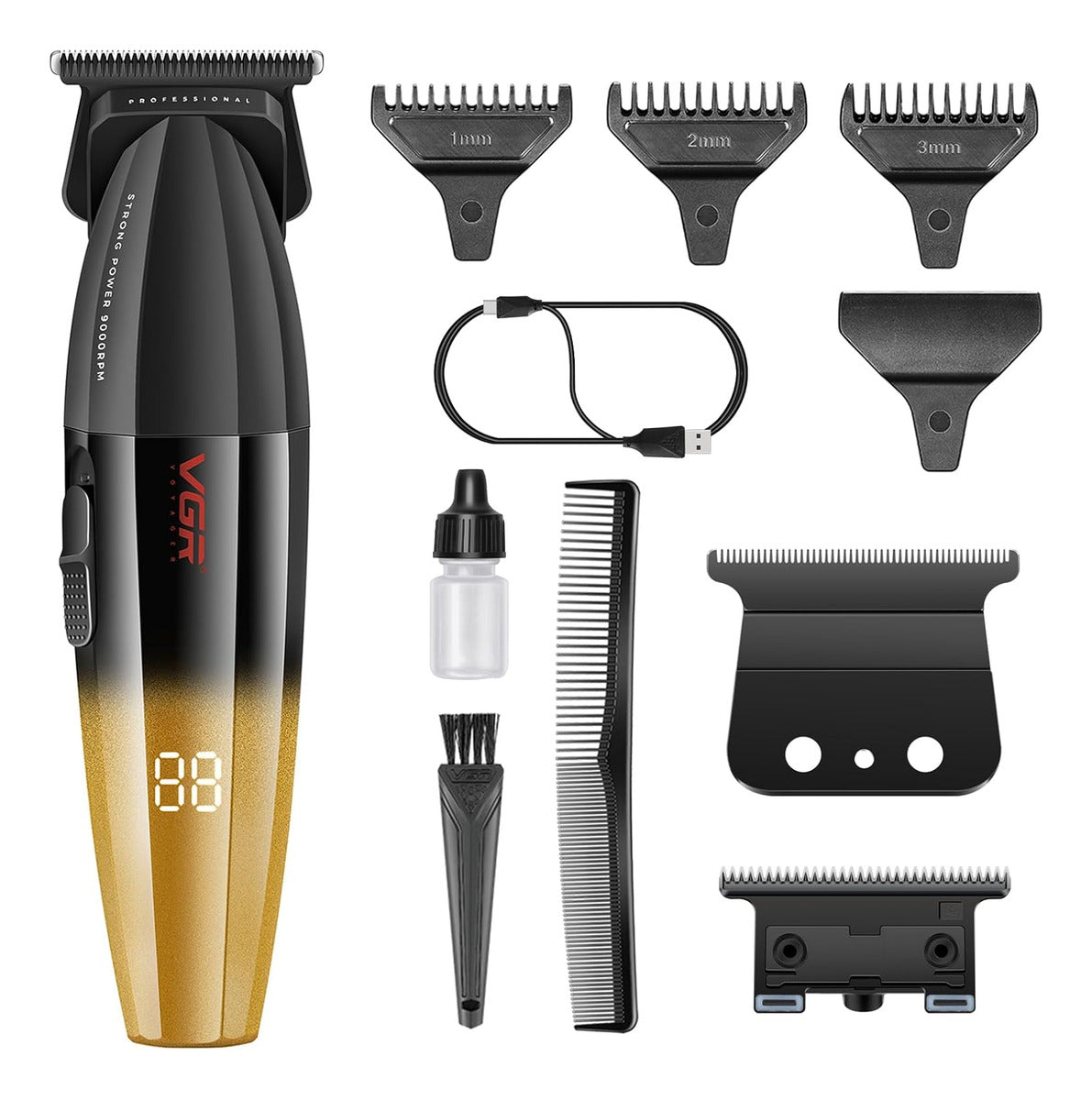 Máquina VGR V-906 Patillera Profesional Inalámbrica 9000 RPM