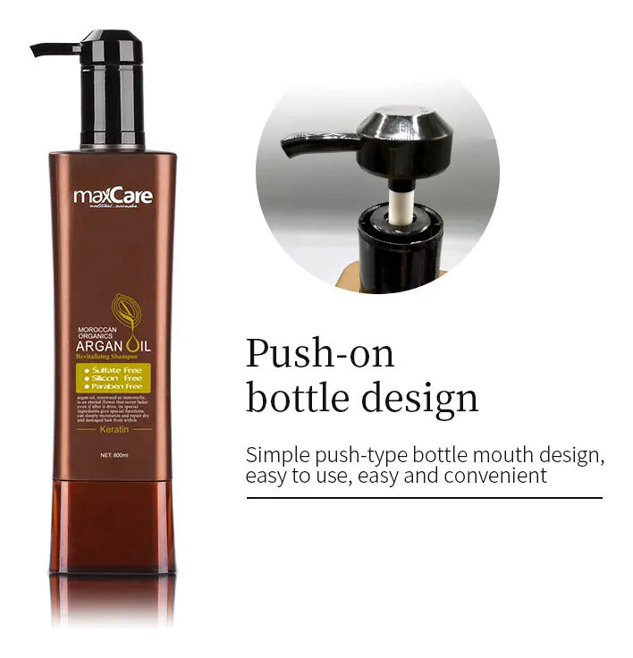 Pack MaxCare Argan Oil 800ml - Shampoo y Acondicionador Reparación Profunda