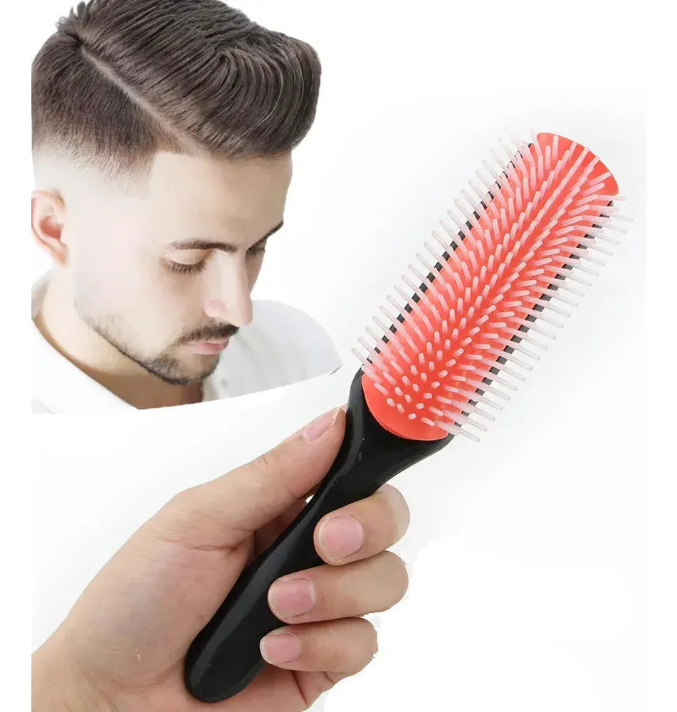 Cepillo Pelo Rizado Profesional Redondo Desenreda Rapido