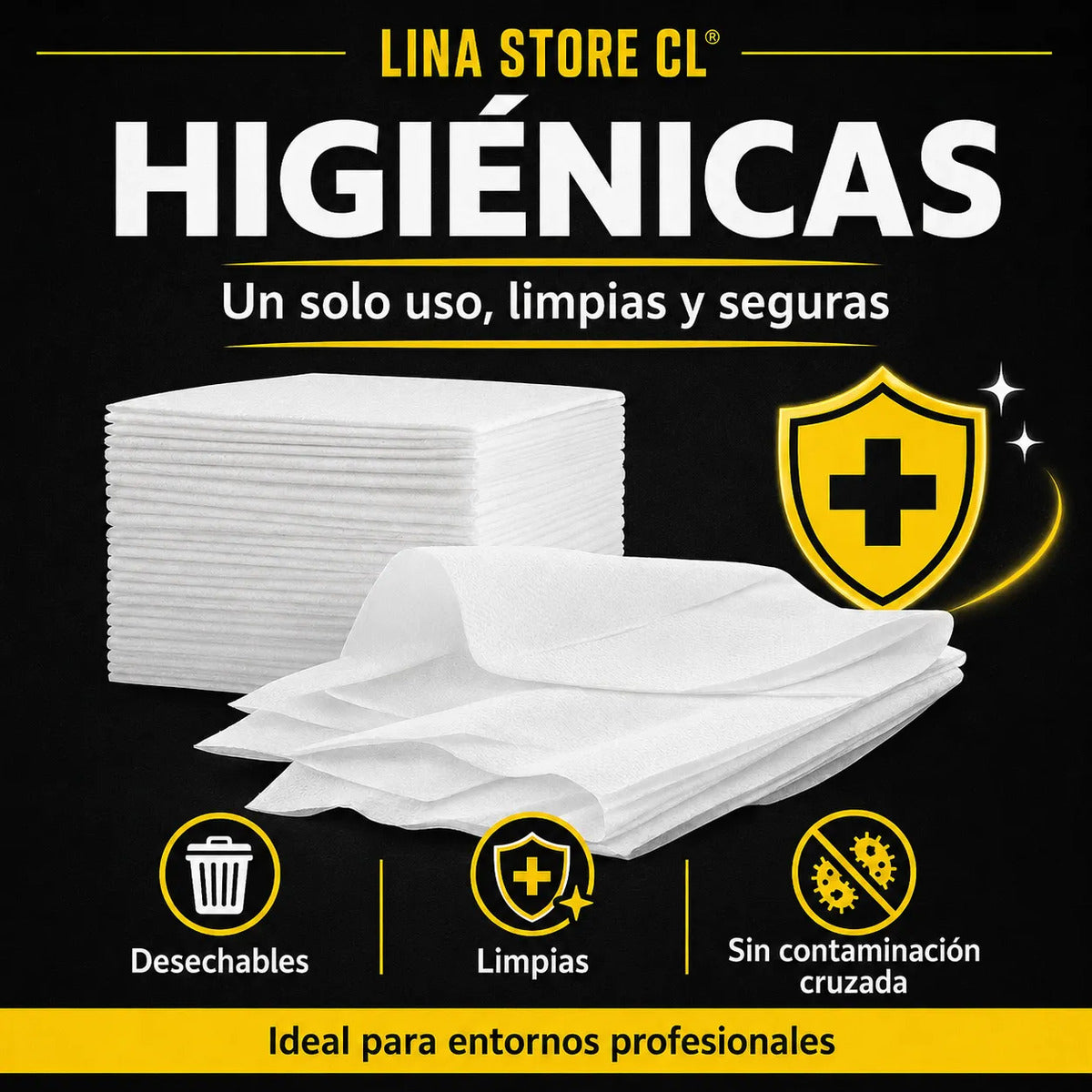 Toallas Desechables De Spa Peluqueria Gimnasio 70x30cm 50pcs