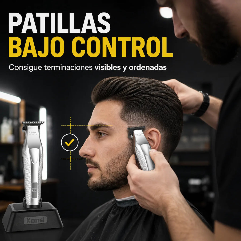 Cortadora De Pelo Hombre Para Contornos Cuchilla T KemeI KM-3023