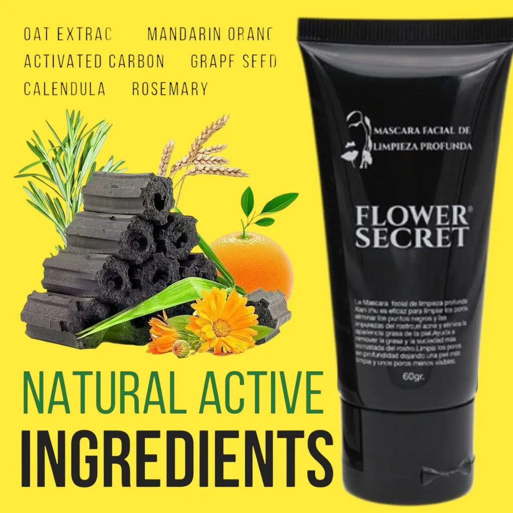 Mascarilla Facial Flower Secret - Limpieza Profunda de Puntos Negros y Acné