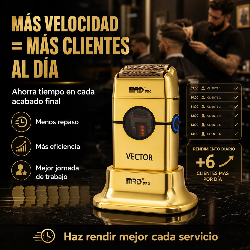 Maquina De Cortar Pelo Mrd Shaver Profesional 13.000rpm Gold
