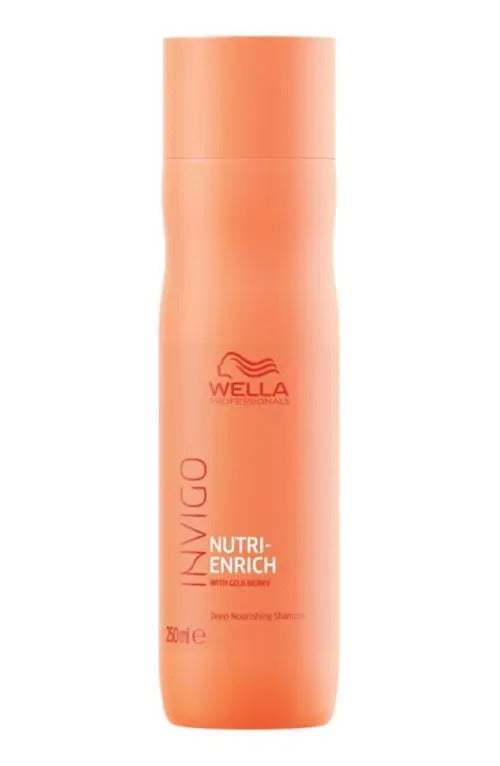 Shampoo Wella Invigo Nutri-Enrich 250ml - Nutrición Profunda para Cabello Seco