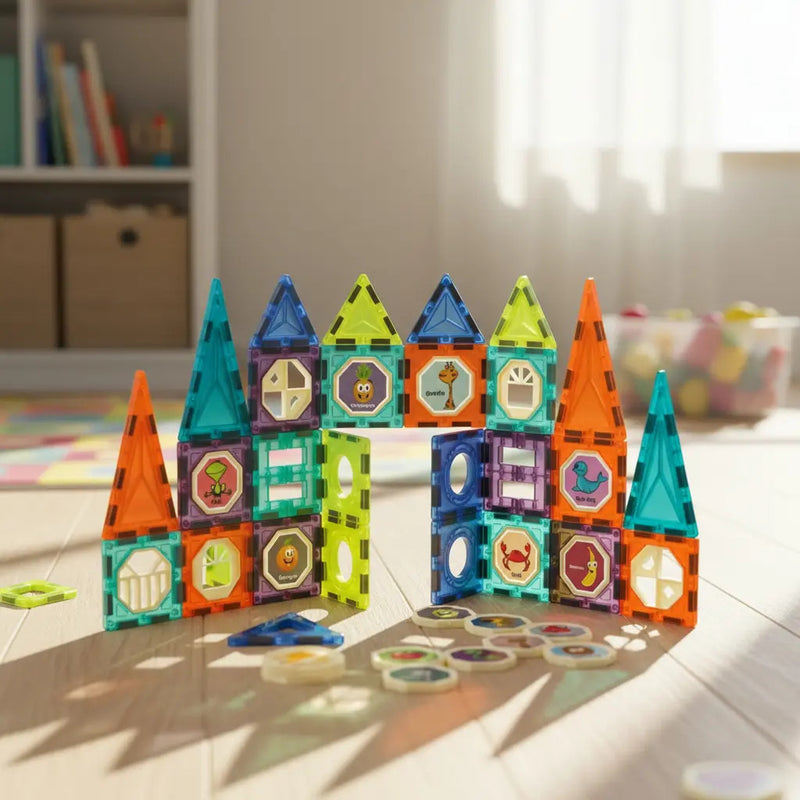 Bloques Para Ninos Bloques Grandes Imanes Para Ninos 52 Pcs