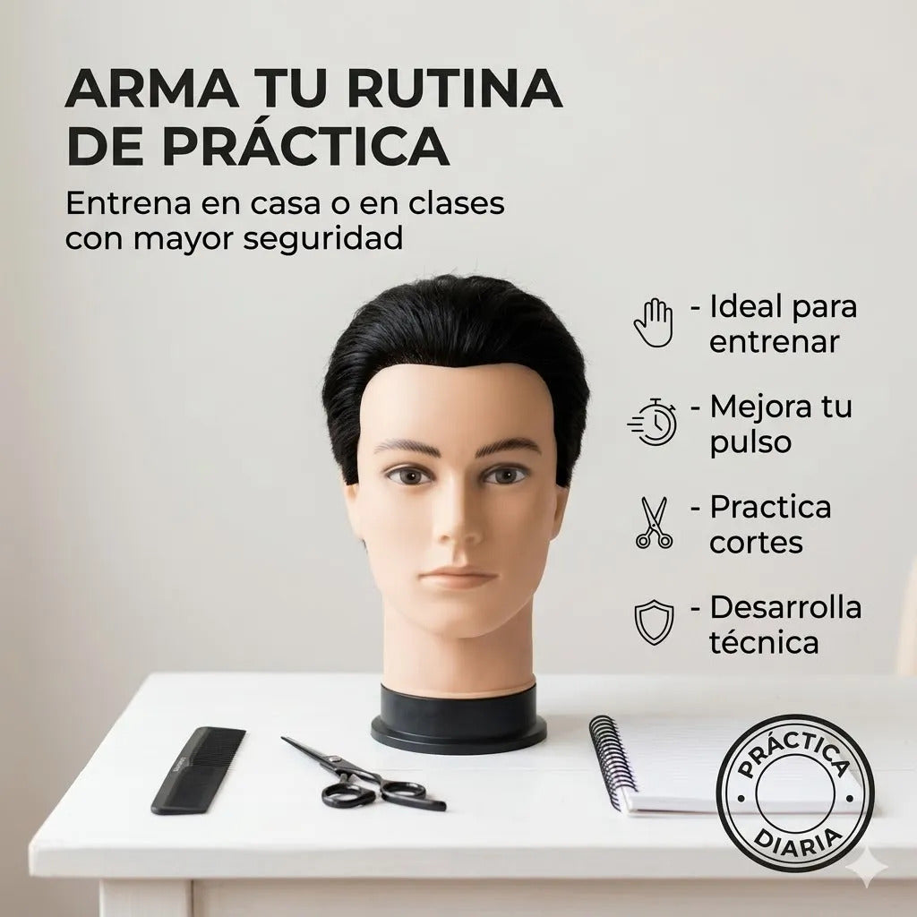 Cabeza De Estudio Peluquería Técnica Cabello Natural