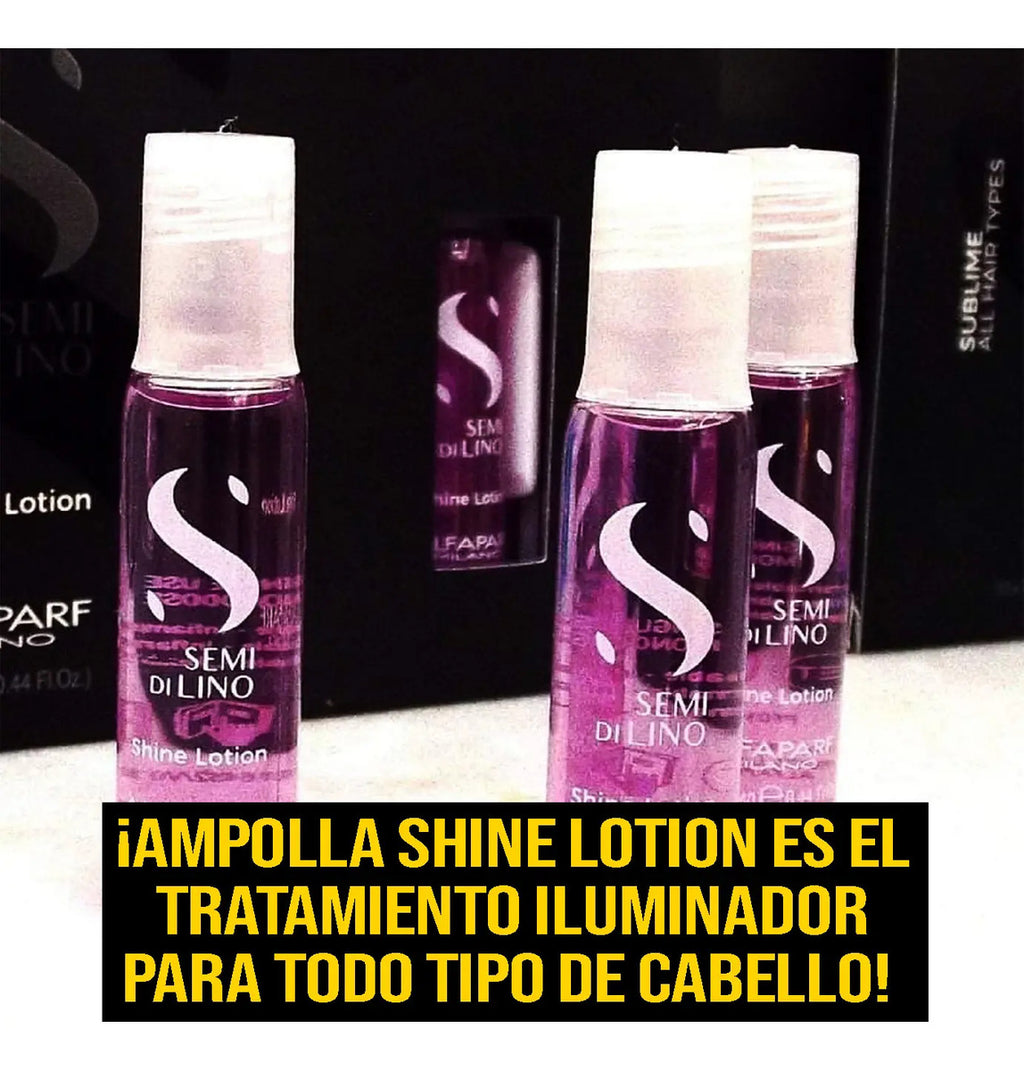 Ampolla Alfaparf Semi di Lino Shine Lotion 13ml - Brillo Extremo y Volumen