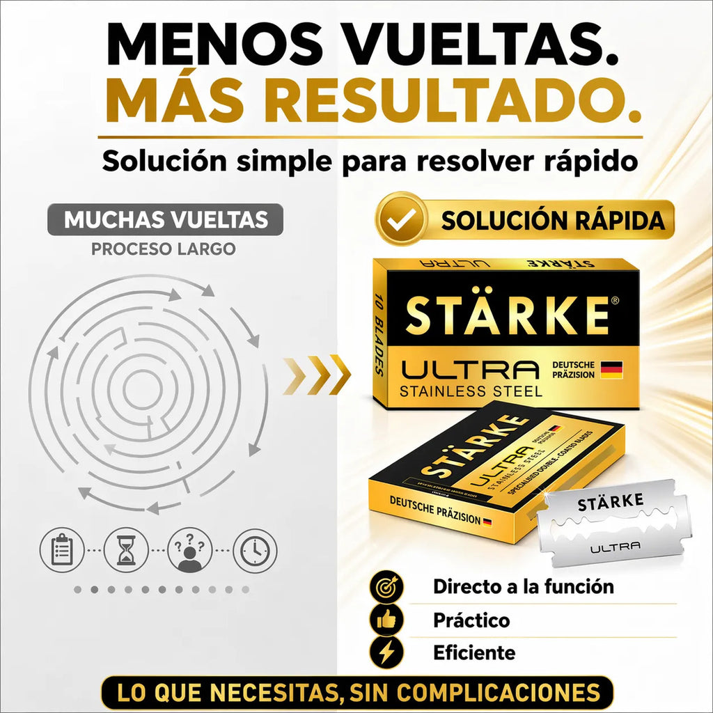 Hojillas De Afeitar Starke Ultra Cuchillas 100pcs Navajas