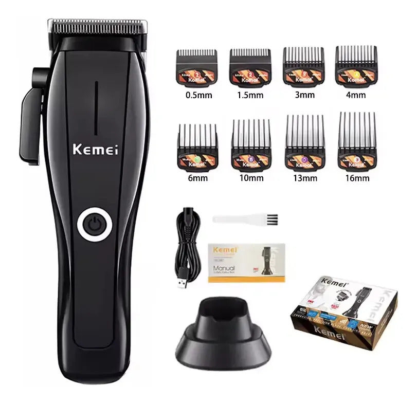 Maquina Corta Pelo Kemei 2286 Cortadora Cabello Negro Barber