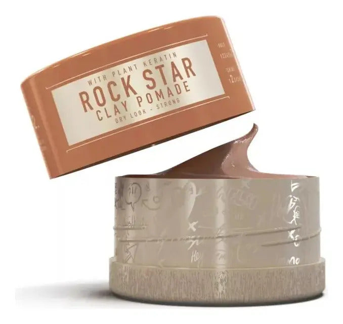 Cera Immortal NYC Rock Star Clay Pomade - Fijación Ultra Fuerte y Efecto Mate 150ml