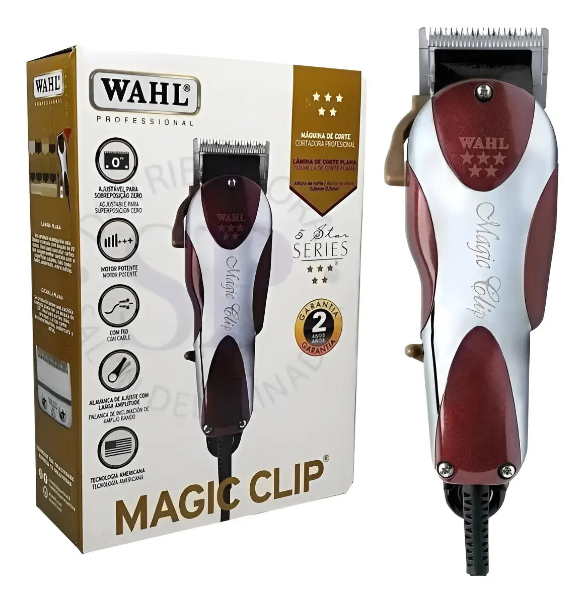 Máquina de Corte Profesional Wahl Magic Clip 5 Star | Cortapelo con Cable V5000
