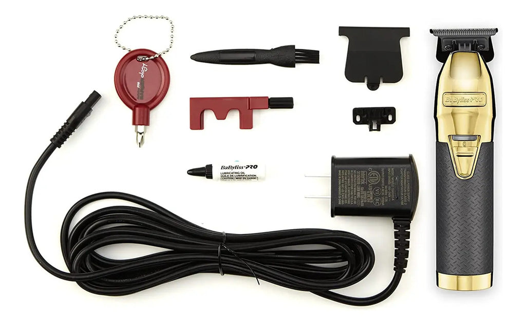 Trimmer Profesional BaBylissPRO Black Gold FX870G Cuchilla DLC Barbería