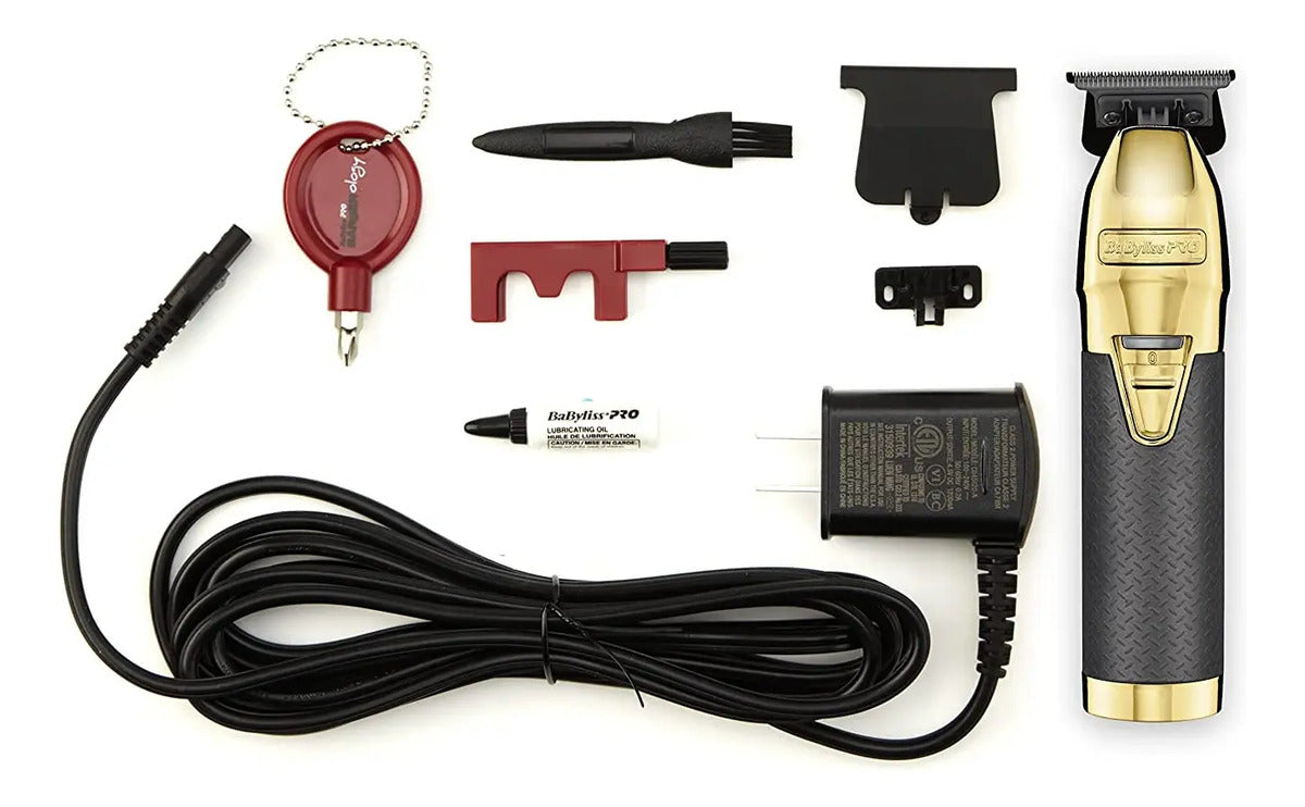 Trimmer Profesional BaBylissPRO Black Gold FX870G Cuchilla DLC Barbería